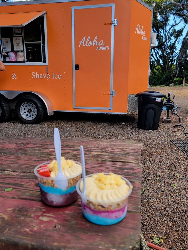 Two açaí bowls from Aloha Always